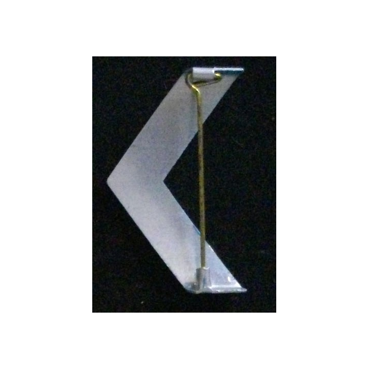 GALON MÉTALLIQUE SOLDAT 1°CLASSE BLEU PÉTROLE MÉTAL LÉGER