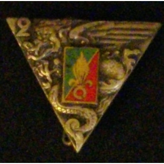 insigne du 2° régiment étranger parachutiste Drago G.1948 en émail