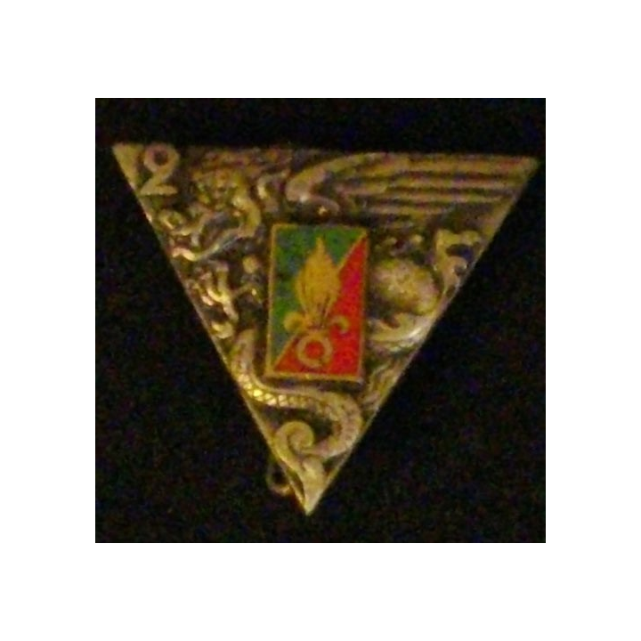 insigne du 2° régiment étranger parachutiste Drago G.1948 en émail