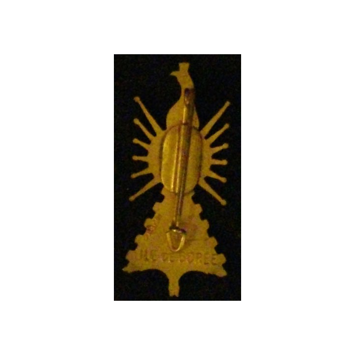 Insigne métallique de la batterie d'artillerie de l'Ile de Gorée