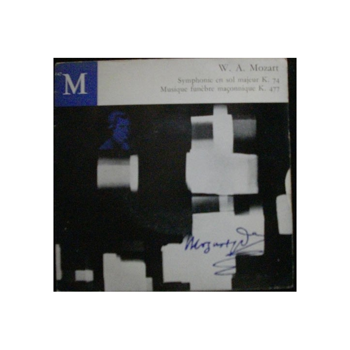 DISQUE 45 TOURS : W.A.MOZART SYMPHONIE EN SOL MAJEUR K 74 N° 247