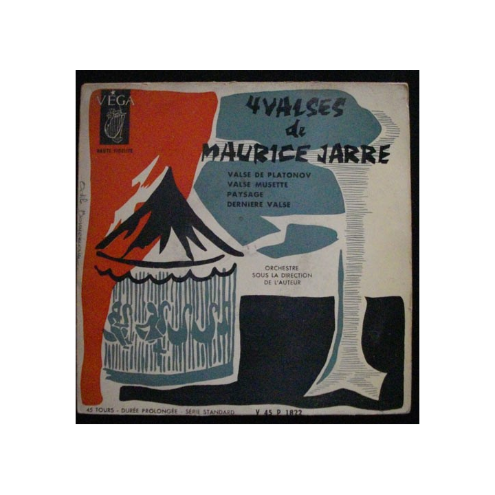 DISQUE 45 TOURS : 4 VALSES DE MAURICE JARRE N°45 P 1822