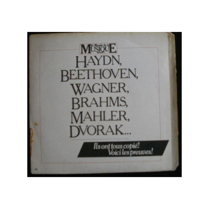 DISQUE 45 TOURS HAYND - BEETHOVEN - WAGNER - BRAHMS - MAHLER - DVORAK