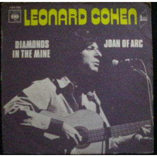 DISQUE 45 TOURS : LEONARD COHEN DIAMONDS IN THE MINE / JOAN OF ARC
