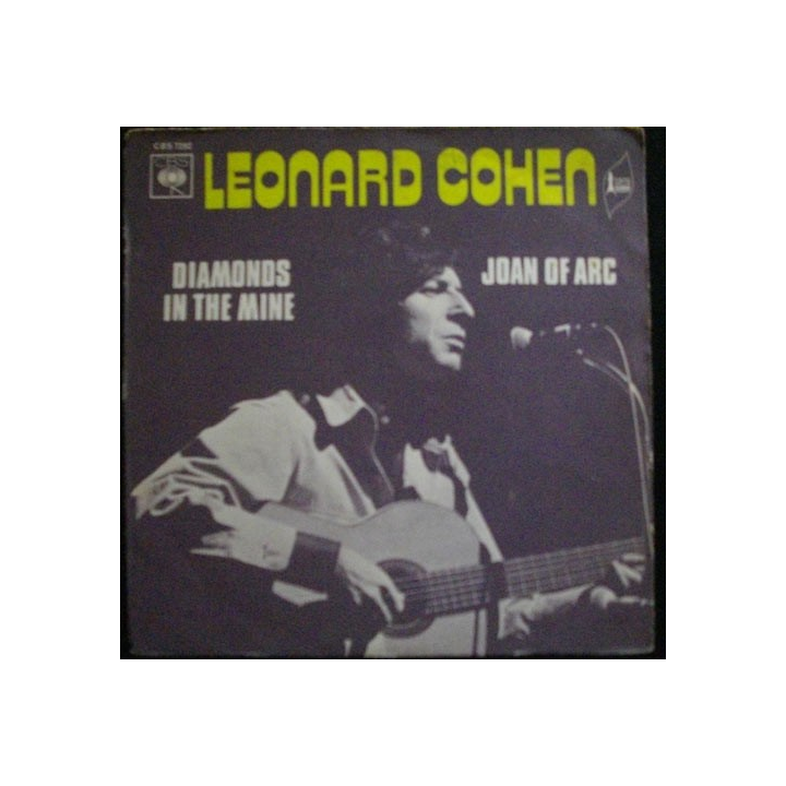 DISQUE 45 TOURS : LEONARD COHEN DIAMONDS IN THE MINE / JOAN OF ARC
