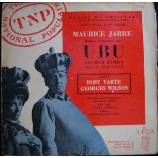 DISQUE 33 (TAILLE 45) TOURS : MAURICE JARRE UBU ALFRED JARRY