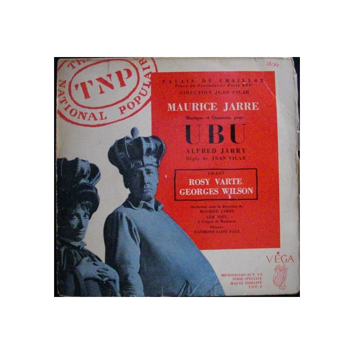 DISQUE 33 (TAILLE 45) TOURS : MAURICE JARRE UBU ALFRED JARRY