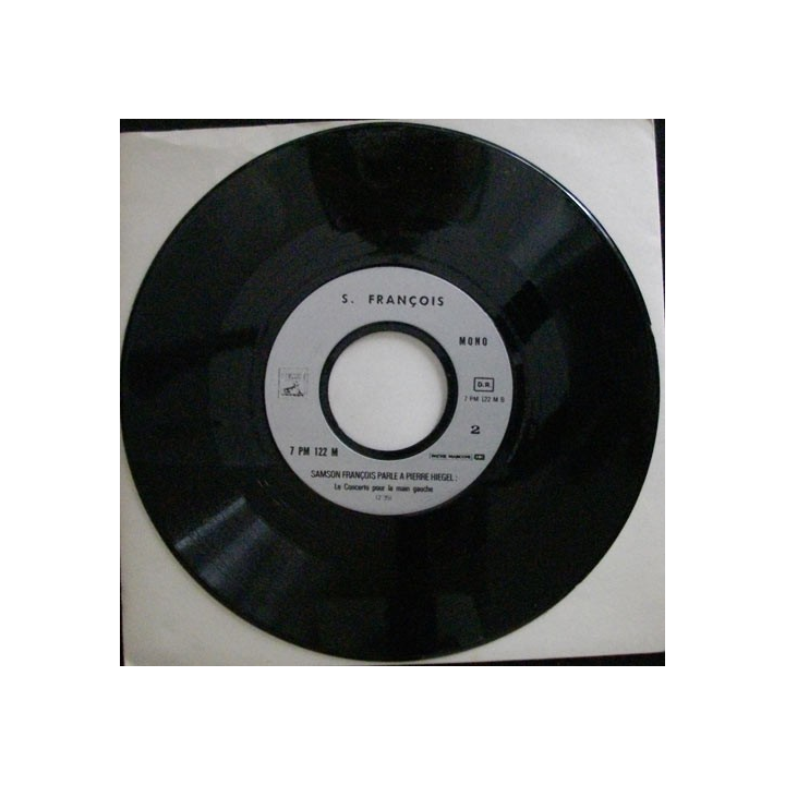 DISQUE 45 TOURS : SAMSON FRANÇOIS PARLE A PIERRE HIEGEL