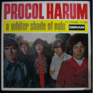DISQUE 45 TOURS : PROCOL HARUM A WHITER SHADE OF PALE