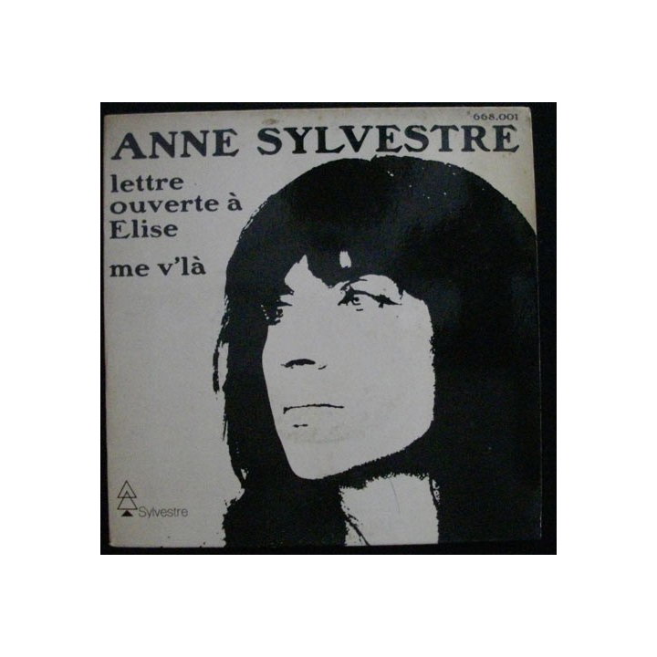 DISQUE 45 TOURS ANNE SYLVESTRE LETTRE OUVERTE A ELISE ME V'LA