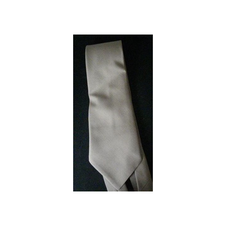 Cravate de tenue de sortie kaki clair époque 1960 / 1970 polyester et laine