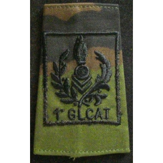 FOURREAU COMBAT CAMOUFLÉ 1°GLCAT BORDURES NOIRES