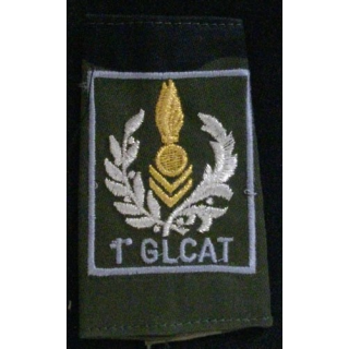 FOURREAU COMBAT CAMOUFLÉ 1°GLCAT BORDURES GRIS CLAIR