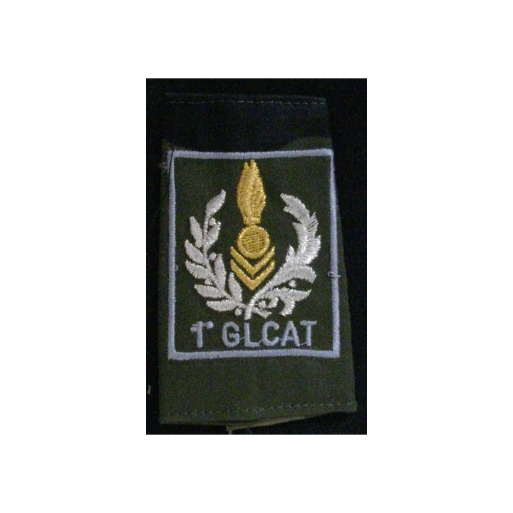 FOURREAU COMBAT CAMOUFLÉ 1°GLCAT BORDURES GRIS CLAIR