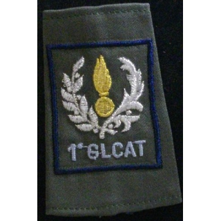 FOURREAU COMBAT 1°GLCAT BORDURES BLEU FONCÉ