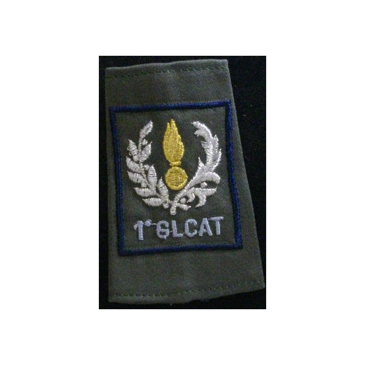 FOURREAU COMBAT 1°GLCAT BORDURES BLEU FONCÉ