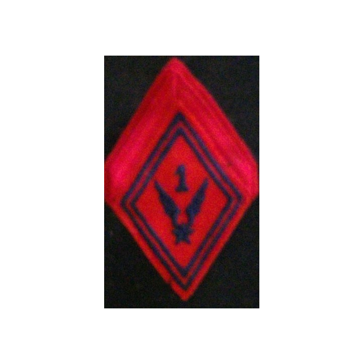 LOSANGE DE BRAS MODÈLE 45 : 1°GHL ARTILLERIE 1°CLASSE