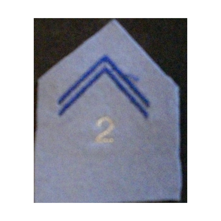 SOUTACHE 2° RMAT RÉGIMENT DU MATÉRIEL CADRE