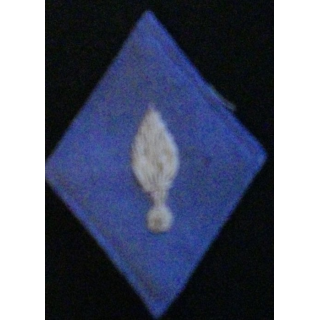 LOSANGE DE BRAS MODÈLE 45 : INTENDANCE GRENADE CANNETILLE (BLEU)