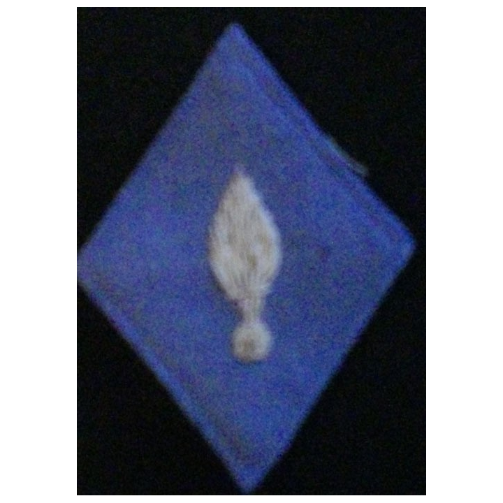 LOSANGE DE BRAS MODÈLE 45 : INTENDANCE GRENADE CANNETILLE (BLEU)