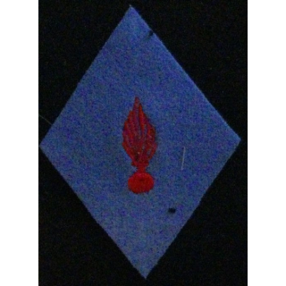 LOSANGE DE BRAS MODÈLE 45 : INTENDANCE TROUPE GRENADE (BLEU)