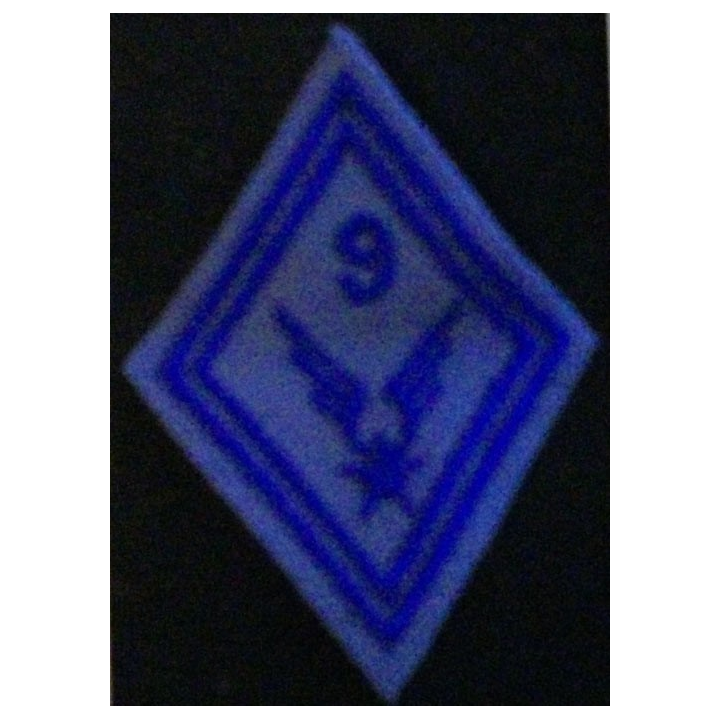 LOSANGE DE BRAS MODÈLE 45 : 9° RÉGIMENT DU MATÉRIEL HÉLICO TROUPE