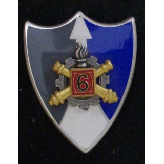 insigne du 6° régiment du matériel de fabrication Drago G. 3284 RMAT