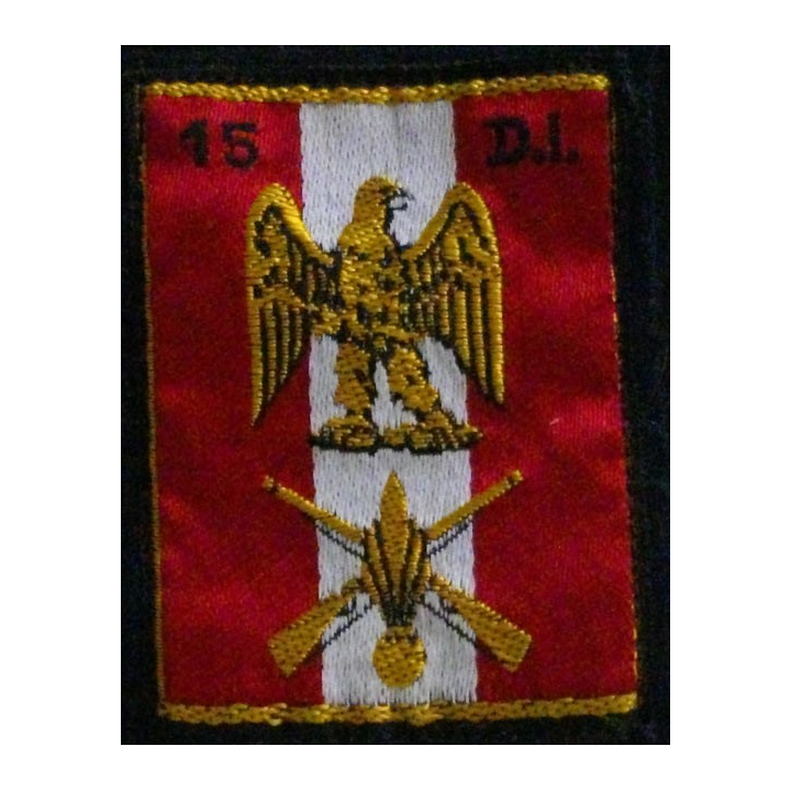 15° DI : insigne tissu de la 15° division d'infanterie