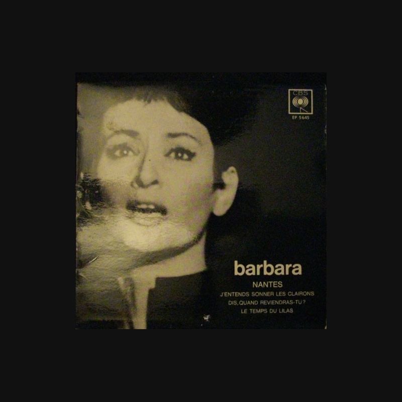 DISQUE 45 TOURS BARBARA NANTES GD PRIX DISQUE 1965 N° EP 5645