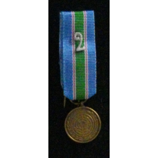 ONU : MÉDAILLE COMMÉMORATIVE DE LA FINUL LIBAN (RÉDUCTION)