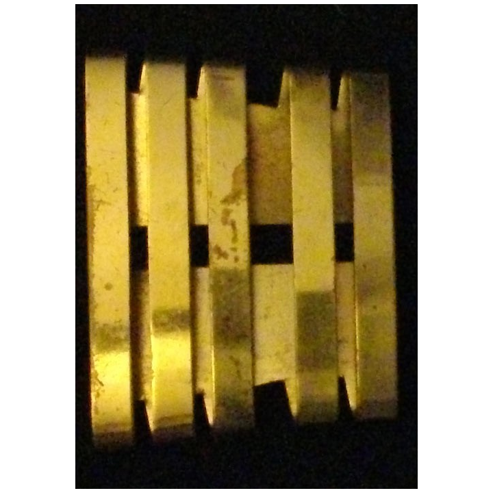 GALON MÉTALLIQUE DE COLONEL DORÉ MÉTAL ÉPAIS