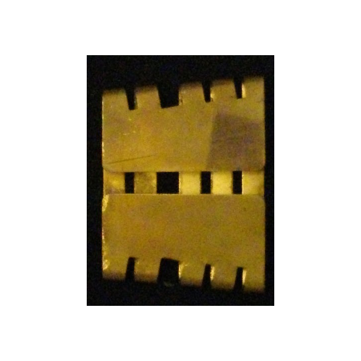 GALON MÉTALLIQUE DE COLONEL DORÉ MÉTAL ÉPAIS