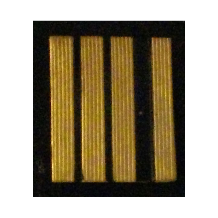 GALON MÉTALLIQUE DE CALOT COMMANDANT ARMÉE AIR MÉTAL ÉPAIS
