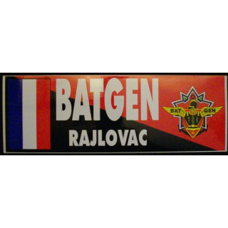 AUTOCOLLANT DE VÉHICULES DE COMBAT DU BATGEN DE RAJLOVAC