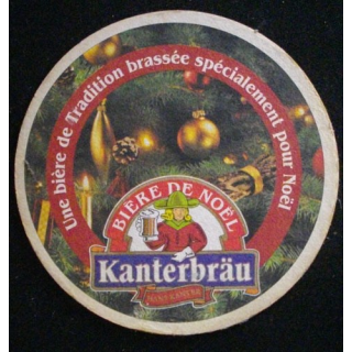 DESSOUS DE VERRE A BIÈRE : KANTERBRÄU BIÈRE DE NOËL (CARTON)