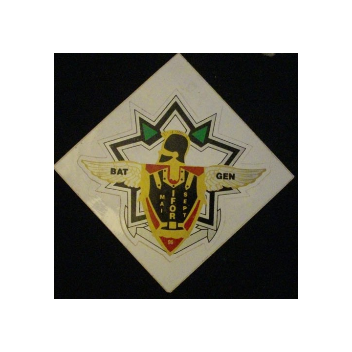 AUTOCOLLANT BATGEN RAJLOVAC 1996 3°RG IFOR (TAILLE 10 x 10 cm)