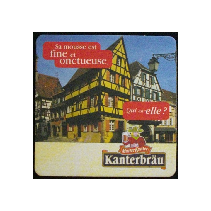 DESSOUS DE VERRE A BIÈRE : KANTERBRÄU QUI EST-ELLE (CARTON)