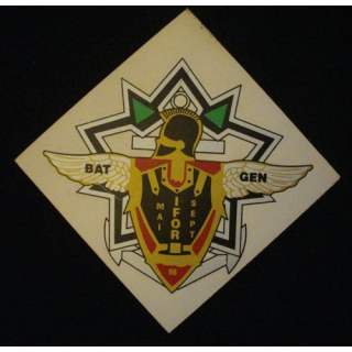 AUTOCOLLANT SUR TOILE BATGEN 1996 3°RG IFOR (TAILLE 15 x 15 cm)