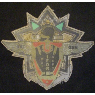 AUTOCOLLANT SUR TOILE BATGEN 1996 3°RG IFOR (TAILLE 15 x 15 cm)