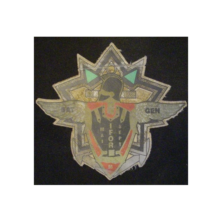 AUTOCOLLANT SUR TOILE BATGEN 1996 3°RG IFOR (TAILLE 15 x 15 cm)