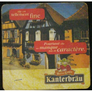 DESSOUS DE VERRE A BIÈRE : KANTERBRÄU TELLEMENT FINE (CARTON)