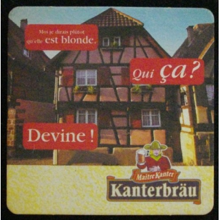 DESSOUS DE VERRE A BIÈRE : KANTERBRÄU QUI ÇA ? (CARTON)