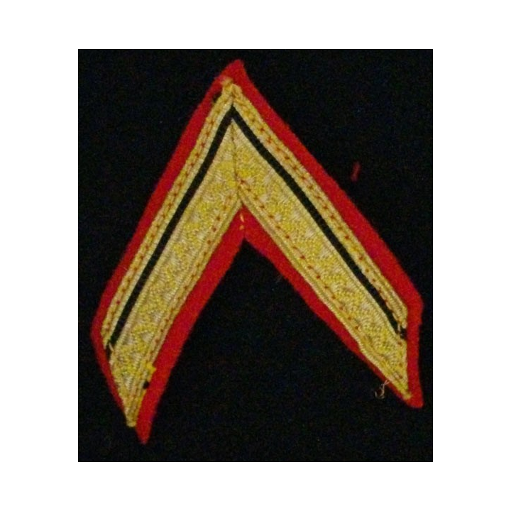 galon de sergent engagé d'artillerie avec crochets