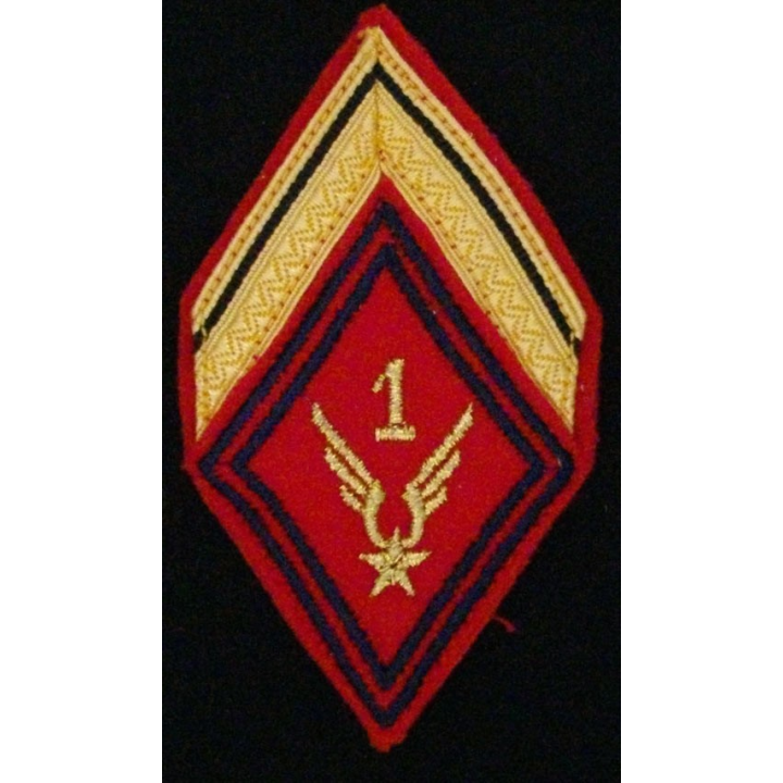 LOSANGE DE BRAS MODÈLE 45 : 1° GHL ARTILLERIE SERGENT