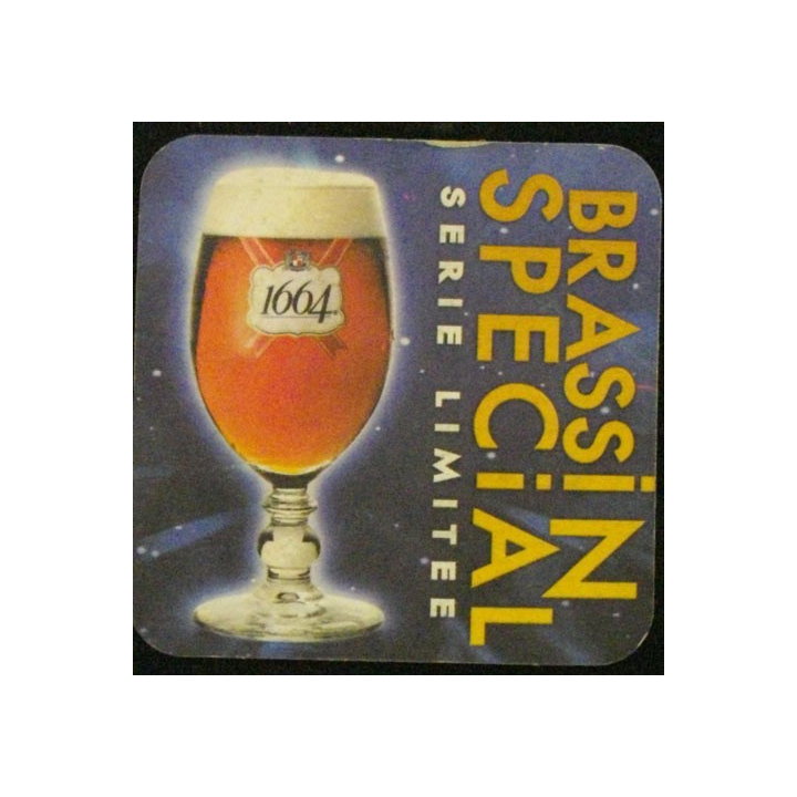 DESSOUS DE VERRE A BIÈRE : 1664 NOËL 1999 (CARTON)