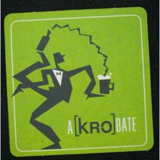 DESSOUS DE VERRE A BIÈRE : A[KRO]BATE (CARTON)