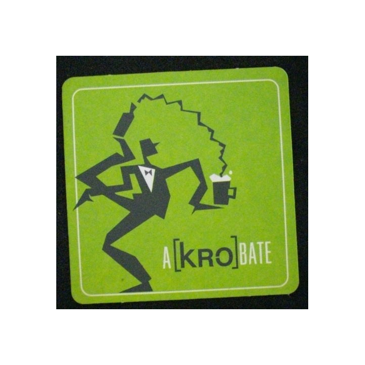 DESSOUS DE VERRE A BIÈRE : A[KRO]BATE (CARTON)