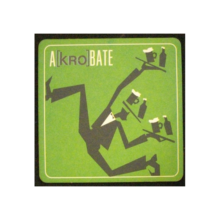DESSOUS DE VERRE A BIÈRE : A[KRO]BATE (CARTON)