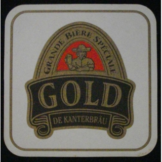 DESSOUS DE VERRE A BIÈRE : GOLD DE KANTERBRÄU (CARTON)