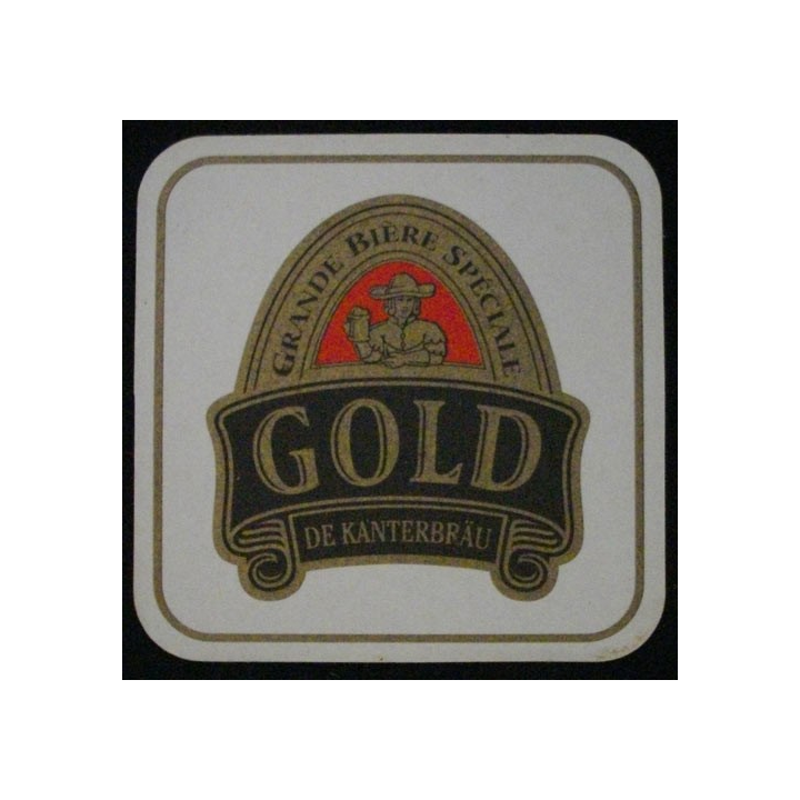 DESSOUS DE VERRE A BIÈRE : GOLD DE KANTERBRÄU (CARTON)